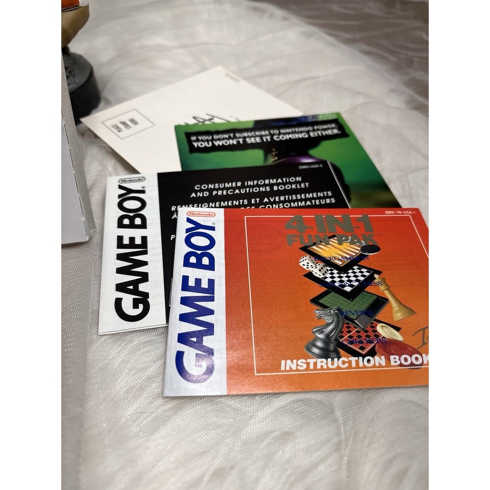 Nintendo Gameboy 4 In 1 Fun Pak Complete Box & Manuals Tested Working - Picture 8 of 9